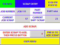 TSS Screen: Scrap Counts
